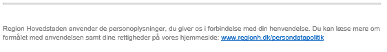 Disclaimer persondata